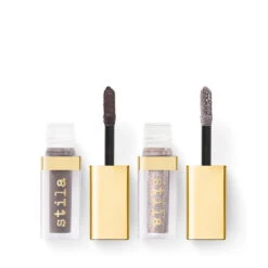 STILA | Double Dip™ Suede Shade™ & Glitter & Glow Liquid Eye Shadows -Sturm Beauty Shop 2020 Stila DoubleDip GreyFox 3 jpg