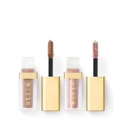 STILA | Double Dip™ Suede Shade™ & Glitter & Glow Liquid Eye Shadows -Sturm Beauty Shop 2020 Stila DoubleDip SmittenKitten 3 jpg