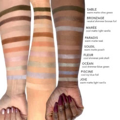 JOUER | French Riviera Matte & Shimmer Eyeshadow Palette -Sturm Beauty Shop MatteShimmerEyeshadowPaletteArmSwatch2PDP 1 1024x1024 progressive jpg