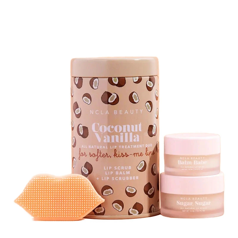 NCLA BEAUTY | Coconut Vanilla Lip Care Duo + Lip Scrubber 3 NCLA BEAUTY | Coconut Vanilla Lip Care Duo + Lip Scrubber