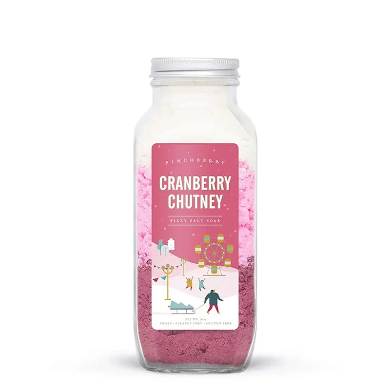 FINCHBERRY | Cranberry Chutney Holiday Fizzy Salt Soak 3 FINCHBERRY | Cranberry Chutney Holiday Fizzy Salt Soak