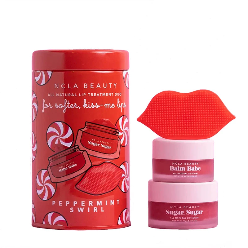 NCLA BEAUTY | Peppermint Swirl Lip Care Duo + Lip Scrubber 3 NCLA BEAUTY | Peppermint Swirl Lip Care Duo + Lip Scrubber
