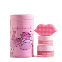 NCLA BEAUTY | Pink Champagne Lip Care Duo + Lip Scrubber